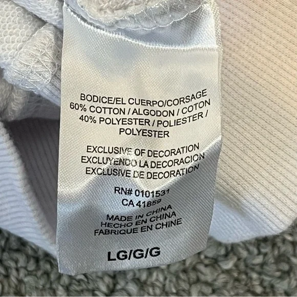 Mighty Fine USA
Embroidered Sweatshirt Womens Size Large White Fleece Pullover - Picture 5 of 12